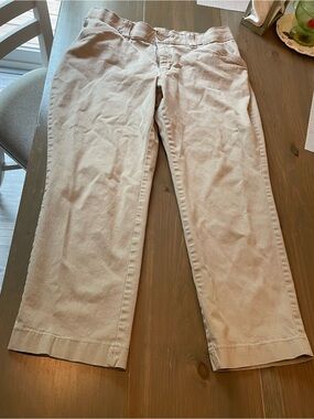 Lee Women's Light Beige Straight-Leg  Chinos